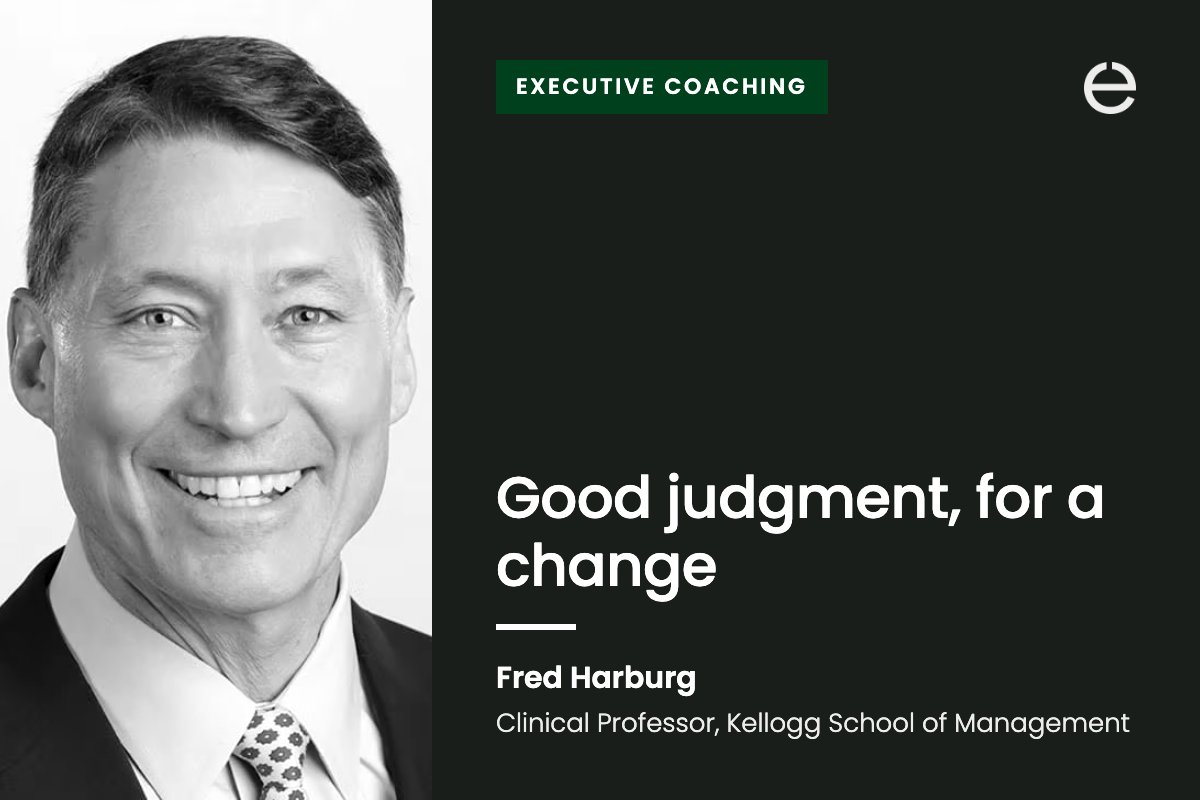 Good judgment, for a change, by Fred Harburg